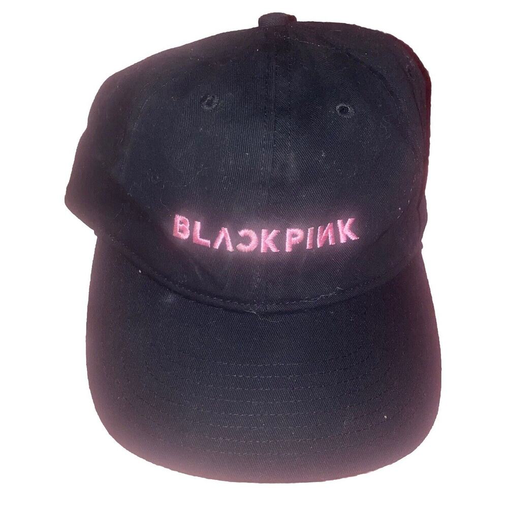 NEW BLACKPINK Official Born Pink Tour Merch Black Hat‎ Adjustable Baseball Cap
